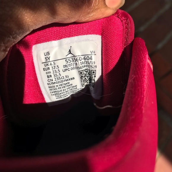 Air Jordan 1 Low Noble Red Size 5Y / 6.5 Wmns - Picture 6 of 8